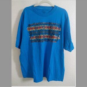 Vintage Pendleton Graphic Tee Size XL Mens Unisex Blue Southwestern Print